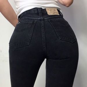 high rise vintage jeans Jordache tapered mom jeans
